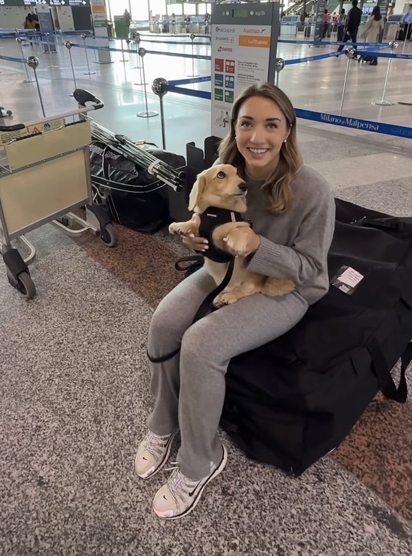 Cotufa Way client and dog ready to board